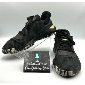 Adidas Men's Black Gold Basketball Pro Bounce 2019 Running Shoes Size 10.5 3145